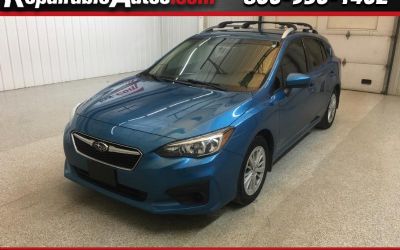 2018 Subaru Impreza 2.0I Premium AWD Repairable Hail Damage