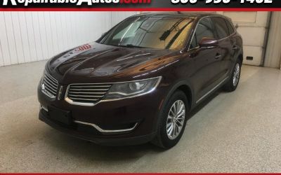 2017 Lincoln MKX Select AWD Repairable Hail Damage