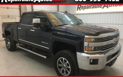 2015 Chevrolet Silverado 3500HD LTZ Crew Cab 4WD Repaired Theft Damage