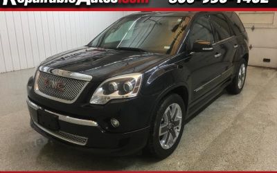 2012 GMC Acadia Denali AWD Repairable Hail Damage