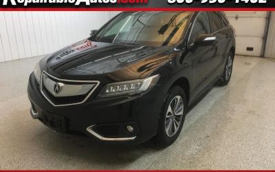 2017 Acura RDX Advance AWD Repairable Hail Damage