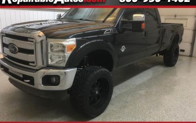 2012 Ford F-350 SD Lariat Crew Cab 4WD Repairable Side Damage