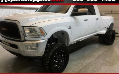 2017 RAM 3500 Laramie Mega Cab 4WD Repairable Rear Damage