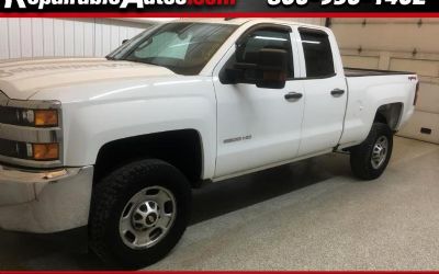 2019 Chevrolet Silverado 2500HD Work Truck Double Cab 4WD Repairable Rear Damage