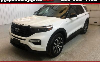 2022 Ford Explorer St-Line AWD Repairable Side Damage