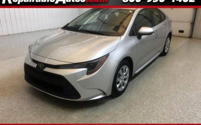 2022 Toyota Corolla LE Repairable Hail Damage
