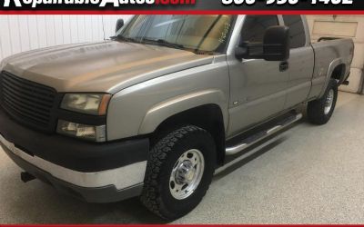 Photo of a 2003 Chevrolet Silverado 2500HD LT Extended Cab 4WD Repairable Hail Damage for sale