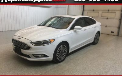2018 Ford Fusion Titanium AWD Repairable Hail Damage