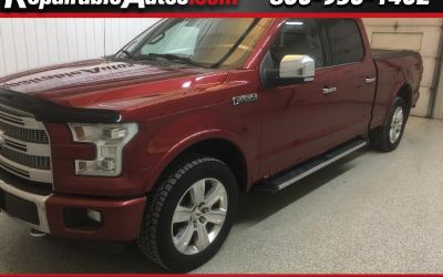 Photo of a 2015 Ford F-150 Platinum Supercrew 4WD Repairable Hail Damage for sale