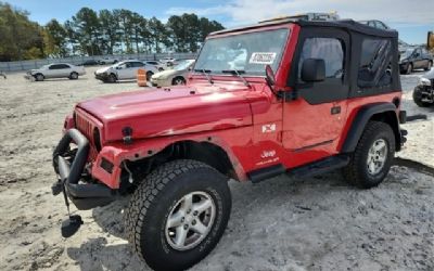 Photo of a 2003 Jeep Wrangler X for sale