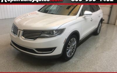 2016 Lincoln MKX Reserve AWD Repaired Rear Damage