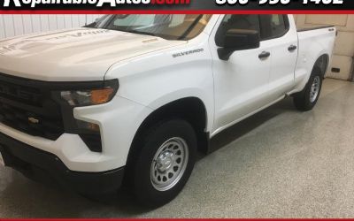 2025 Chevrolet Silverado 1500 Work Truck Double Cab 4WD Repairable Rear Damage