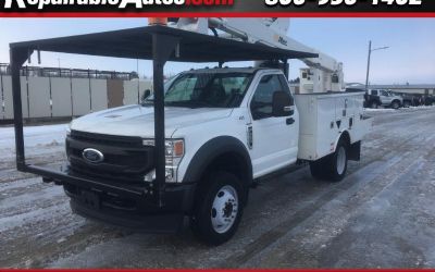 Photo of a 2022 Ford F-550 Regular Cab 2WD Repairable Rear Damage for sale