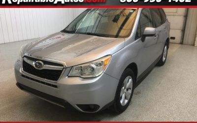 2016 Subaru Forester 2.5I Premium AWD Repairable Hail Damage