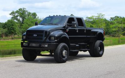 2012 Ford F750 Night Ride Edition Crew Cab Custom Diesel Dually Blacked Out, Air Ride