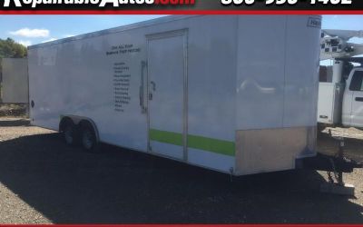Photo of a 2020 Haulmark Trailers Of In, INC. Unknown 8X24 V-NOSE Enclosed Trailer Repairable Hail Damag for sale