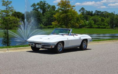 1966 Chevrolet Corvette Convertible, Matching Numbers 327/300 4-Speed, Ermine White With Red Interior