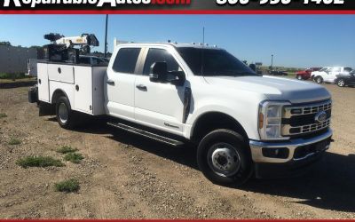 Photo of a 2024 Ford F-350 SD XL Crew Cab DRW 4WD Repairable Rear Damage for sale