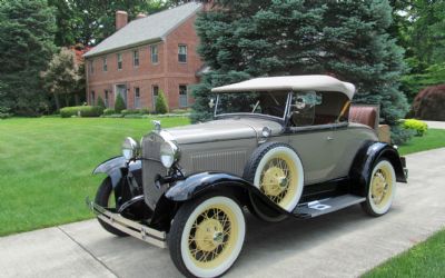 1931 Ford Model A Deluxe Roadster Convertible With Rumble Seat